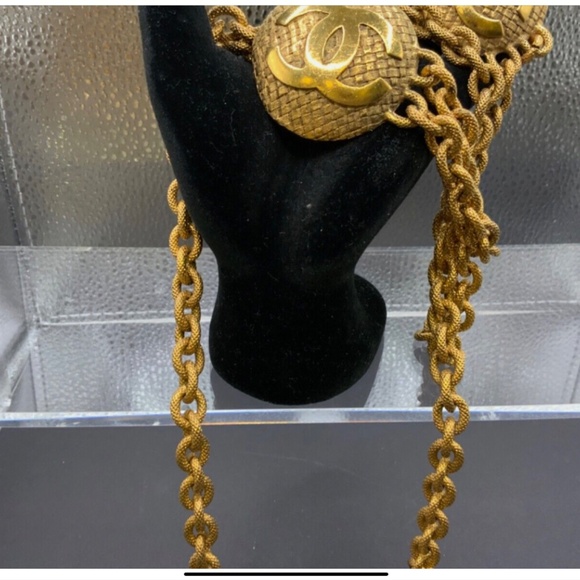 80’s Chanel Tweed Pattern Belt - Picture 5 of 9